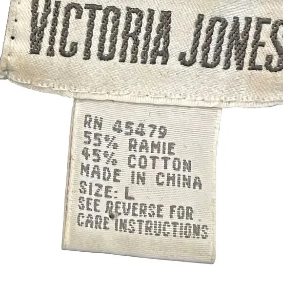 Victoria Jones Womens Vintage Beaded Sequin Floral Dolman Sleeve Sweater sz L - Picture 16 of 16